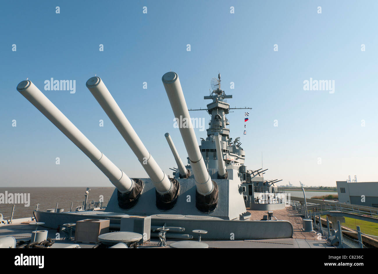Alabama, Mobile, USS Alabama Battleship Memorial Park, in service 194347, 16 in. guns Stock