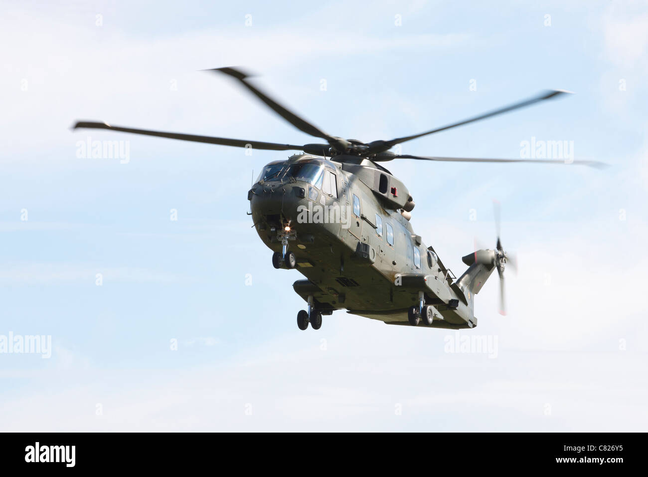 Agusta Westland EH1 EH01 Merlin HC3 ZJ119 in flight Stock Photo