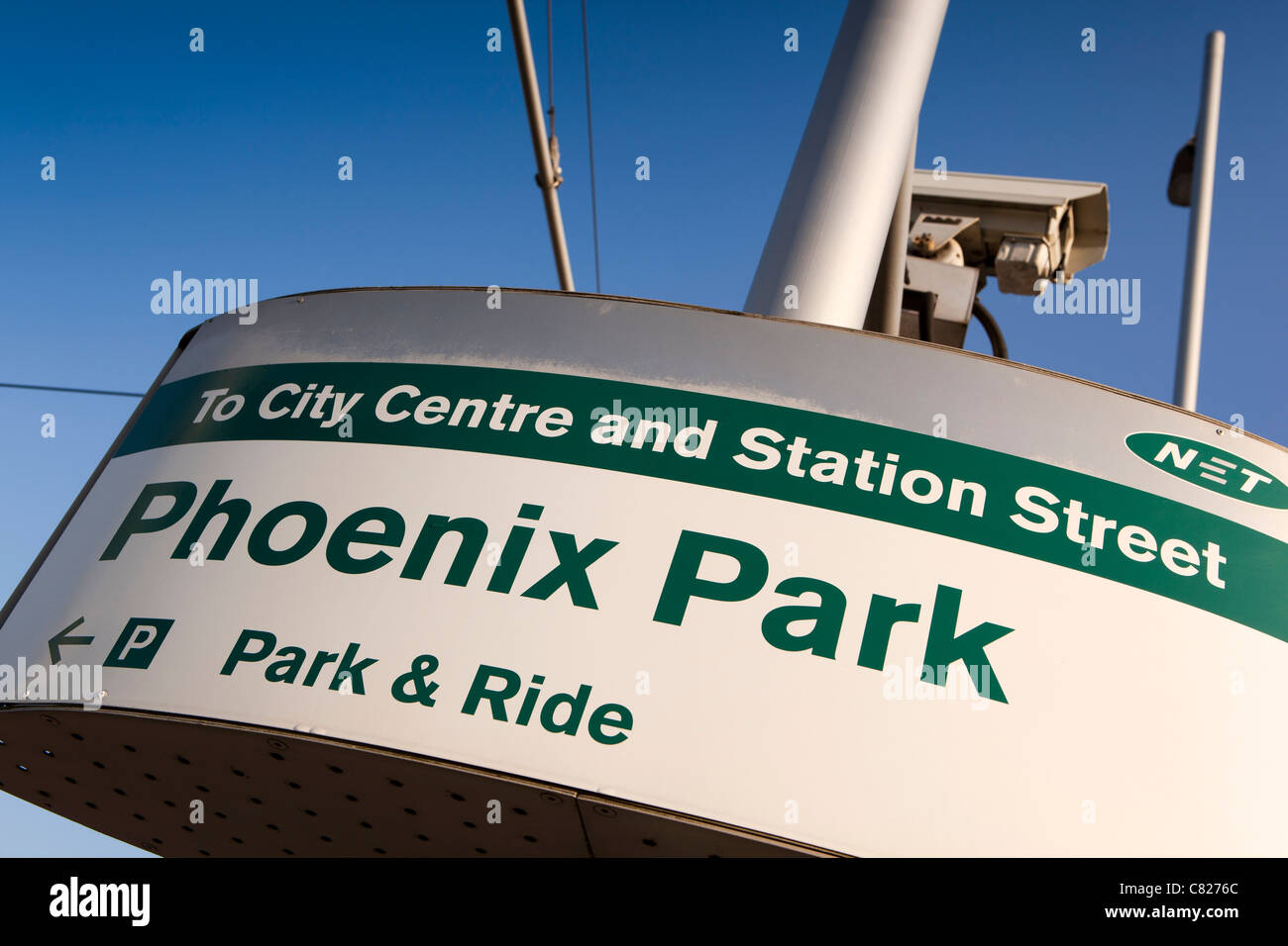 UK, England, Nottinghamshire, Nottingham, park and ride Phoenix Park