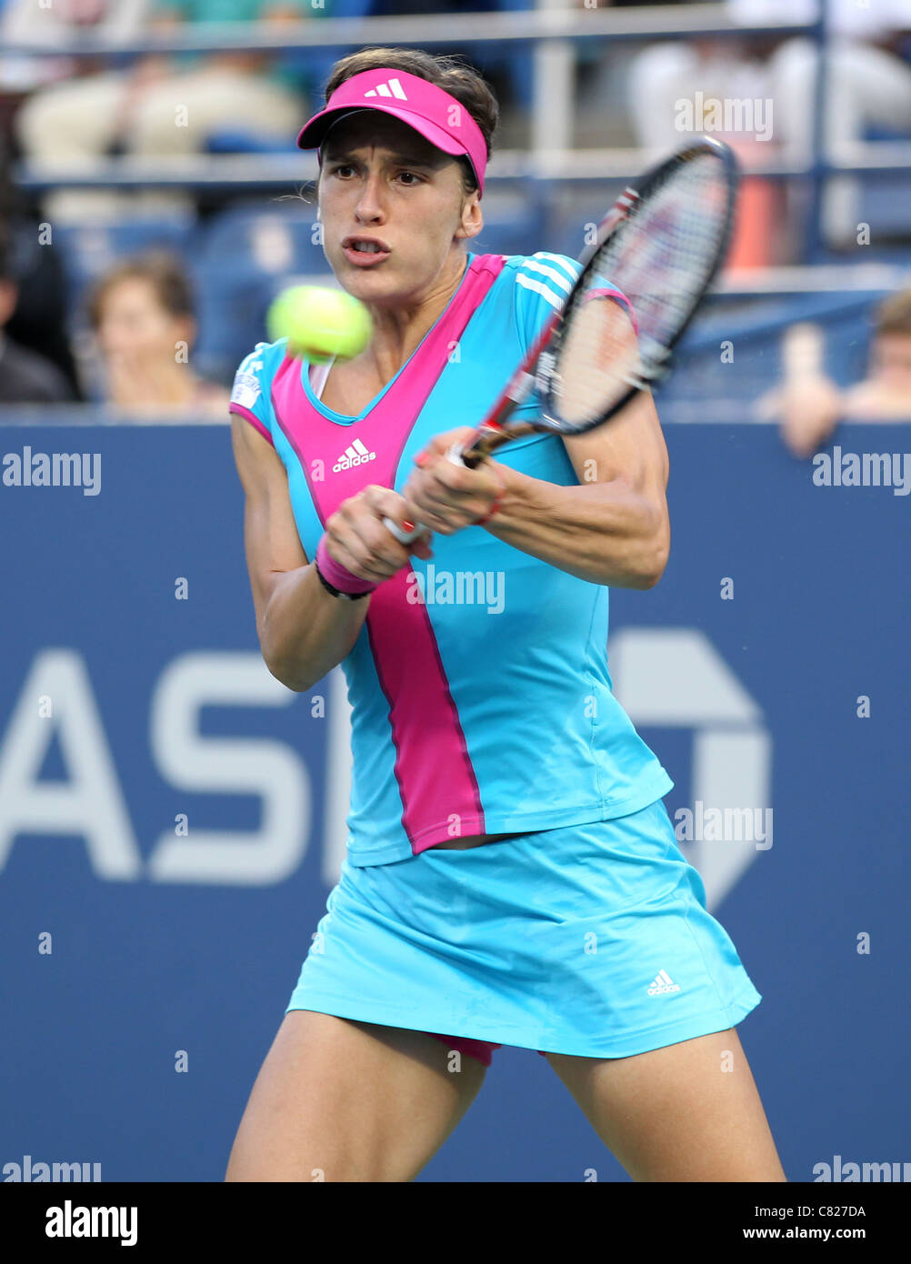 Andrea Petkovic of Germany at the US Open 2011 Stock Photo