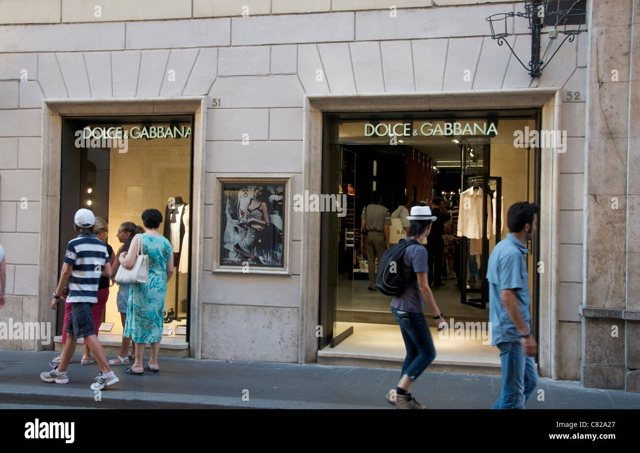 Dolce Gabbana store, Rome, Lazio, Italy, Europe Stock Photo - Alamy