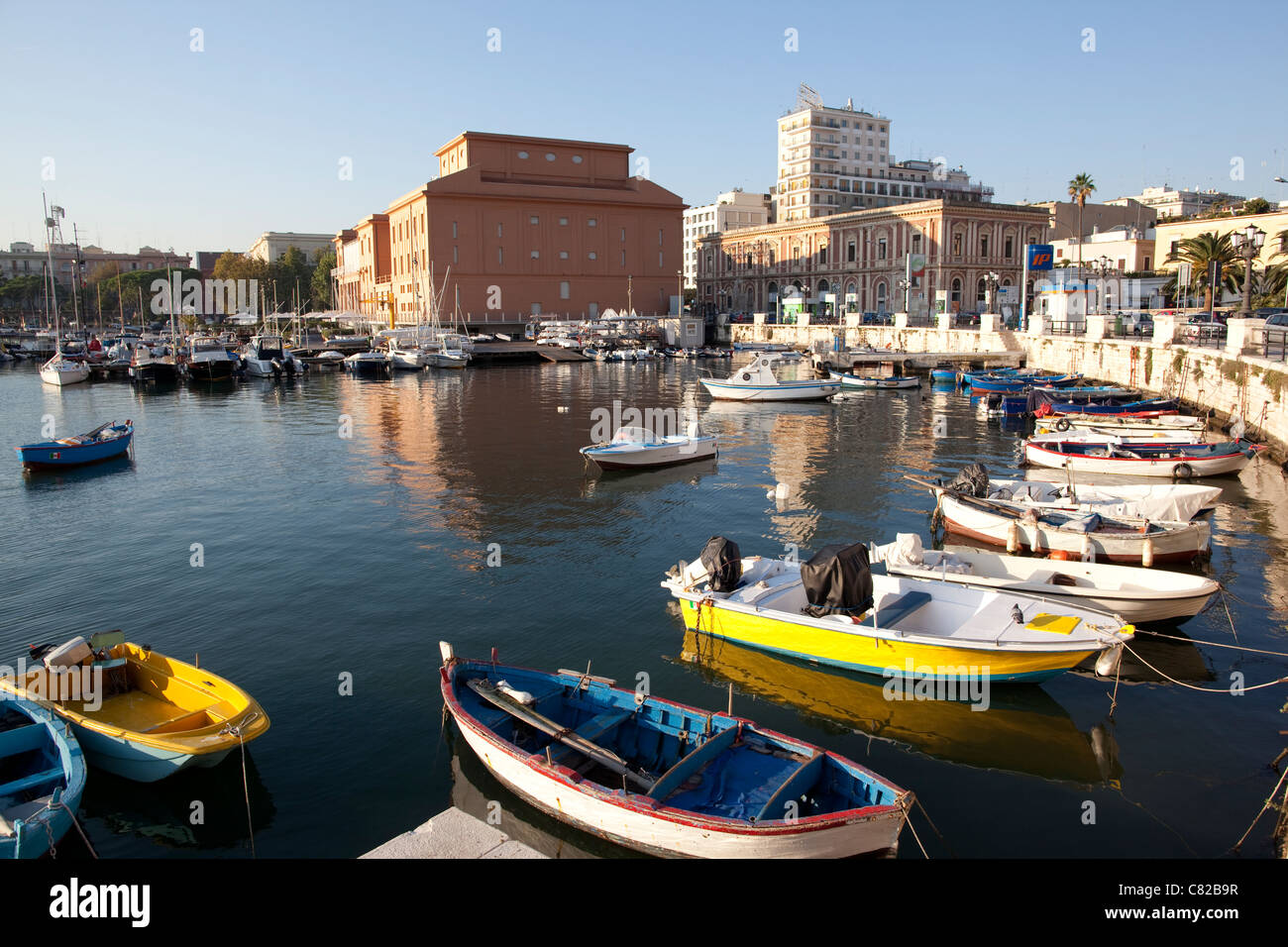 Medieval harbour of Bari, Puglia Italy. Photo:Jeff Gilbert Stock Photo