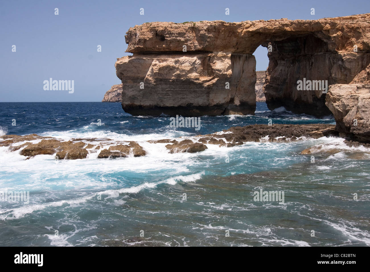 Azure Window, Dwejra, Gozo, Malta Stock Photo