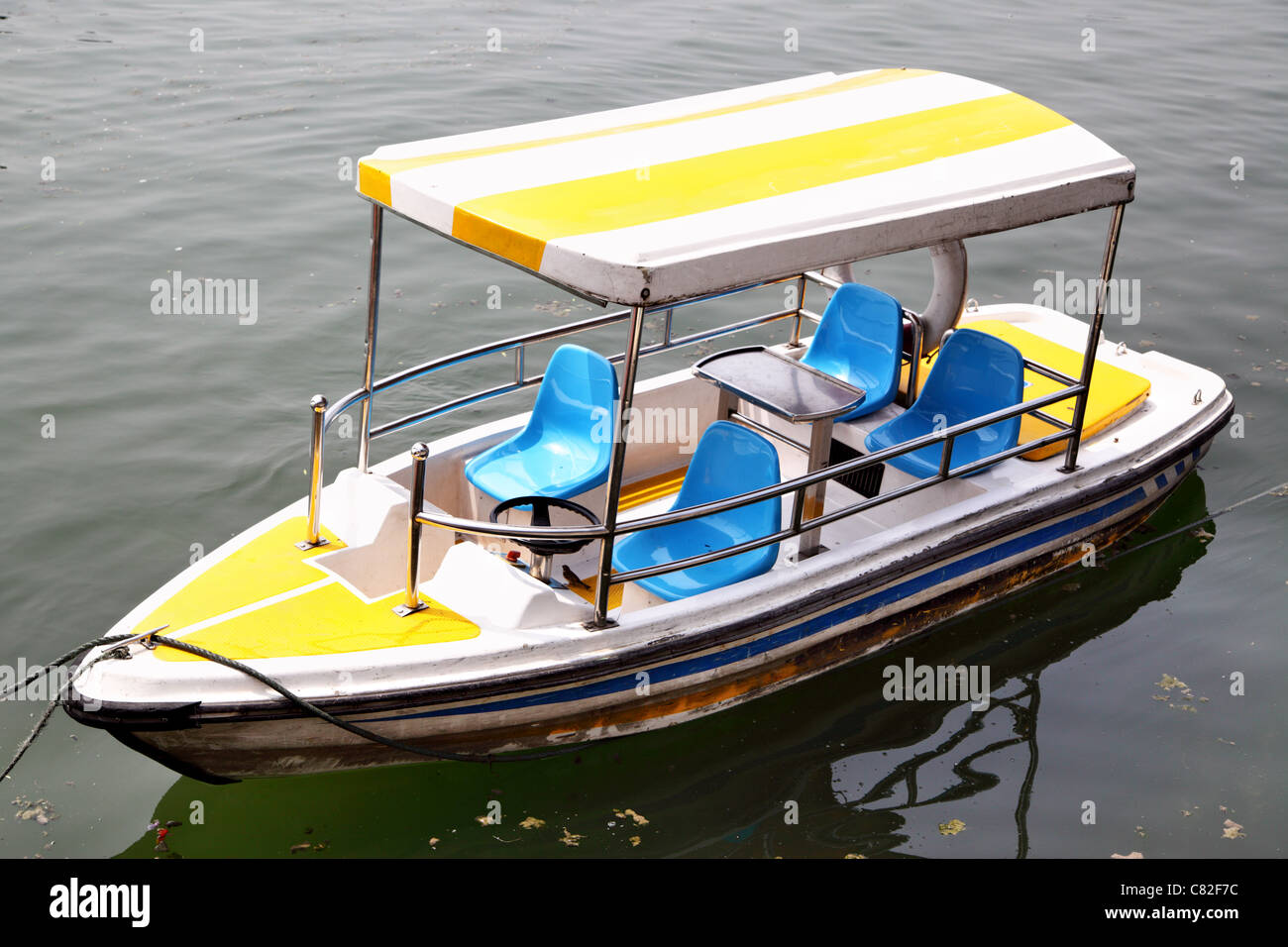 Electric Traction Recreation Boat With Awning Close Up Stock Photo Alamy Electric Traction Recreation Boat With Awning Close Up Stock Photo Alamy
