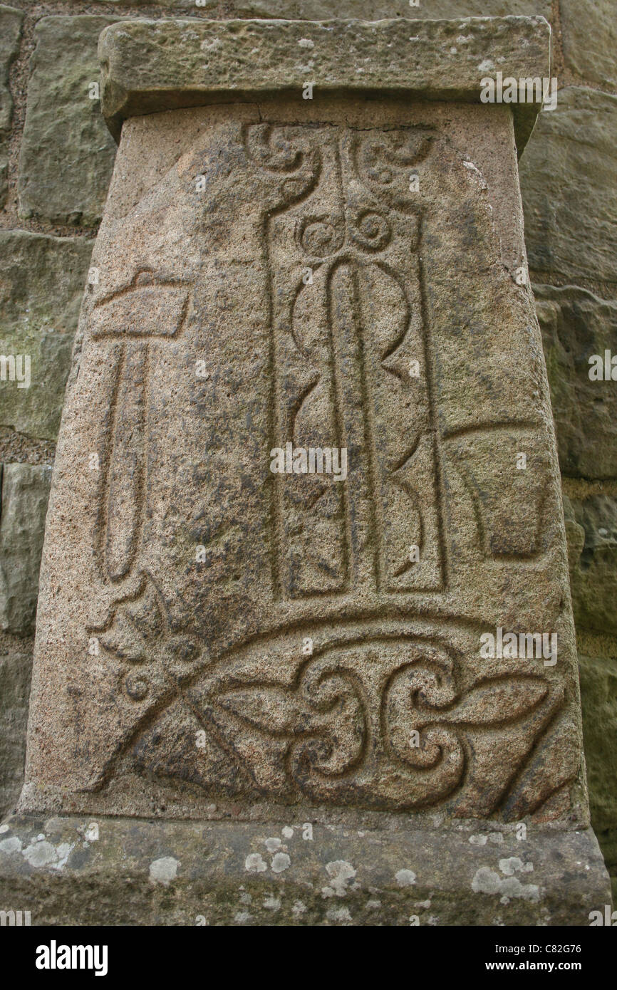 Pictish Stone Abernethy Stock Photo