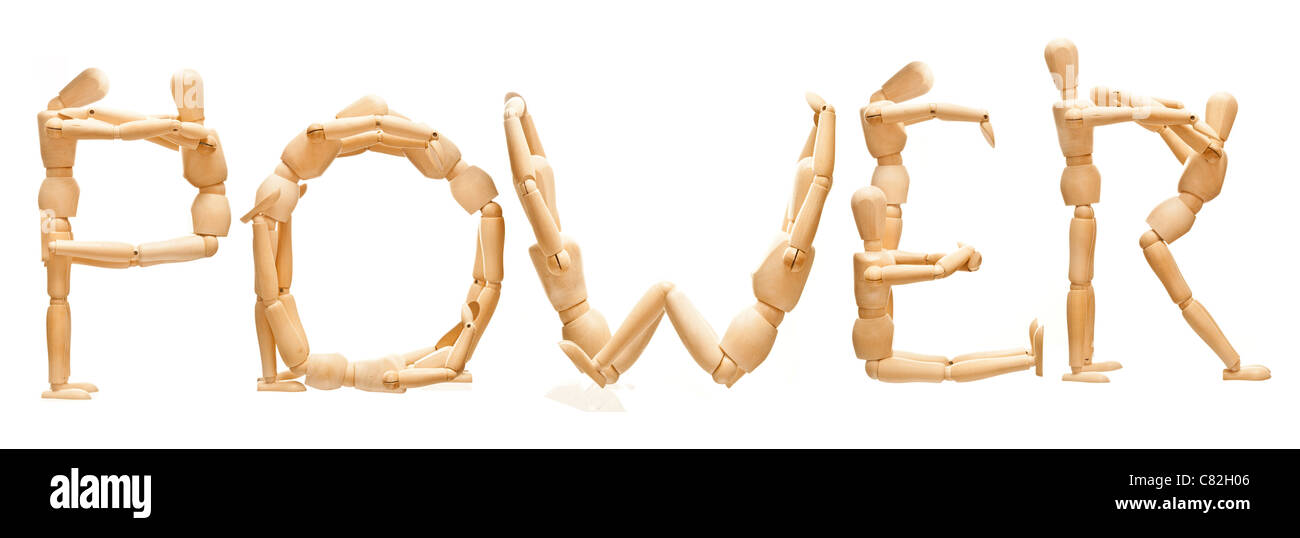 Concept of mannequin in posed word "Power Stock Photo Alamy