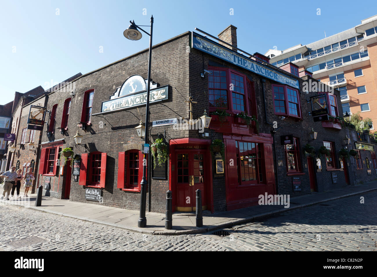 The Anchor Bankside pub Southwark, London, UK. Stock Photo