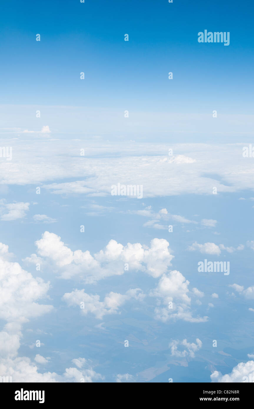 Blue sky above the clouds Stock Photo - Alamy