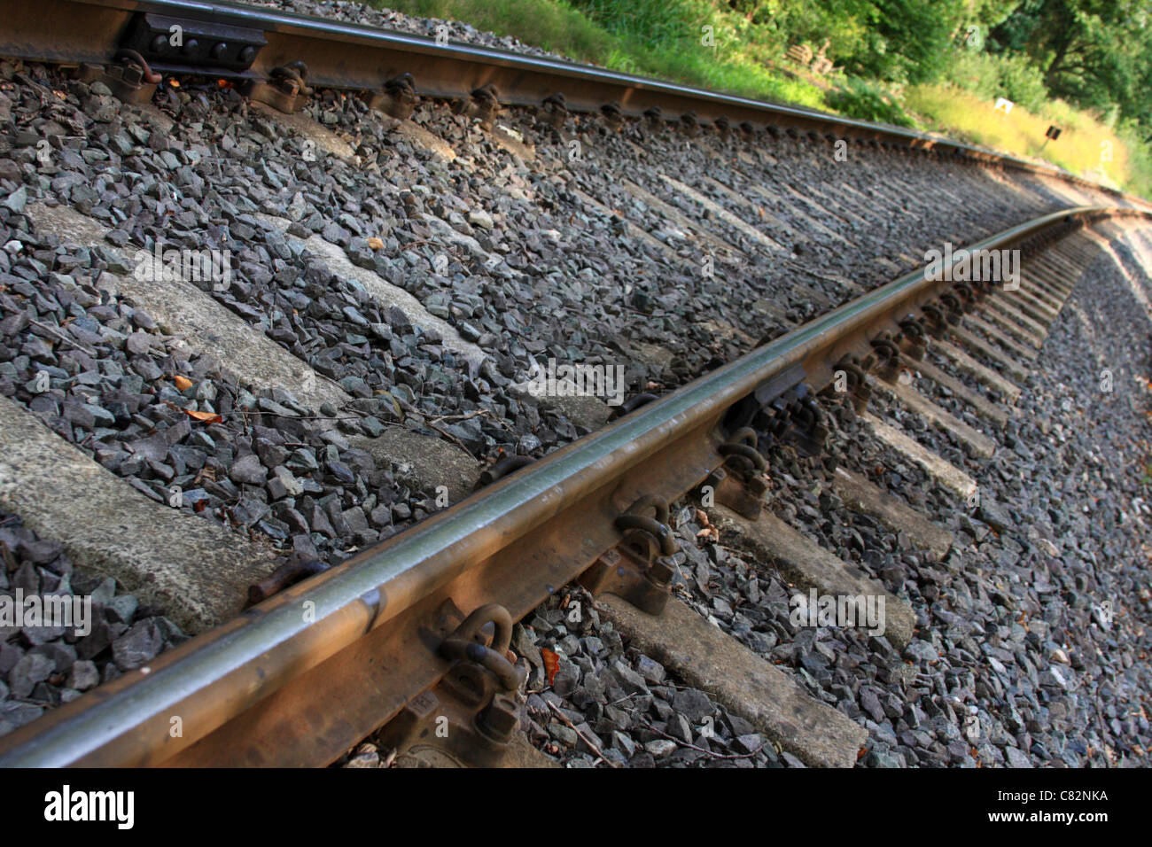 Railway Tracks, England, Europe Stock Photo Alamy