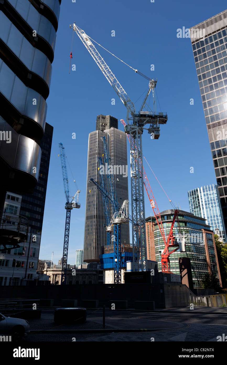 Building work near Tower 42, London, UK Stock Photo Alamy
