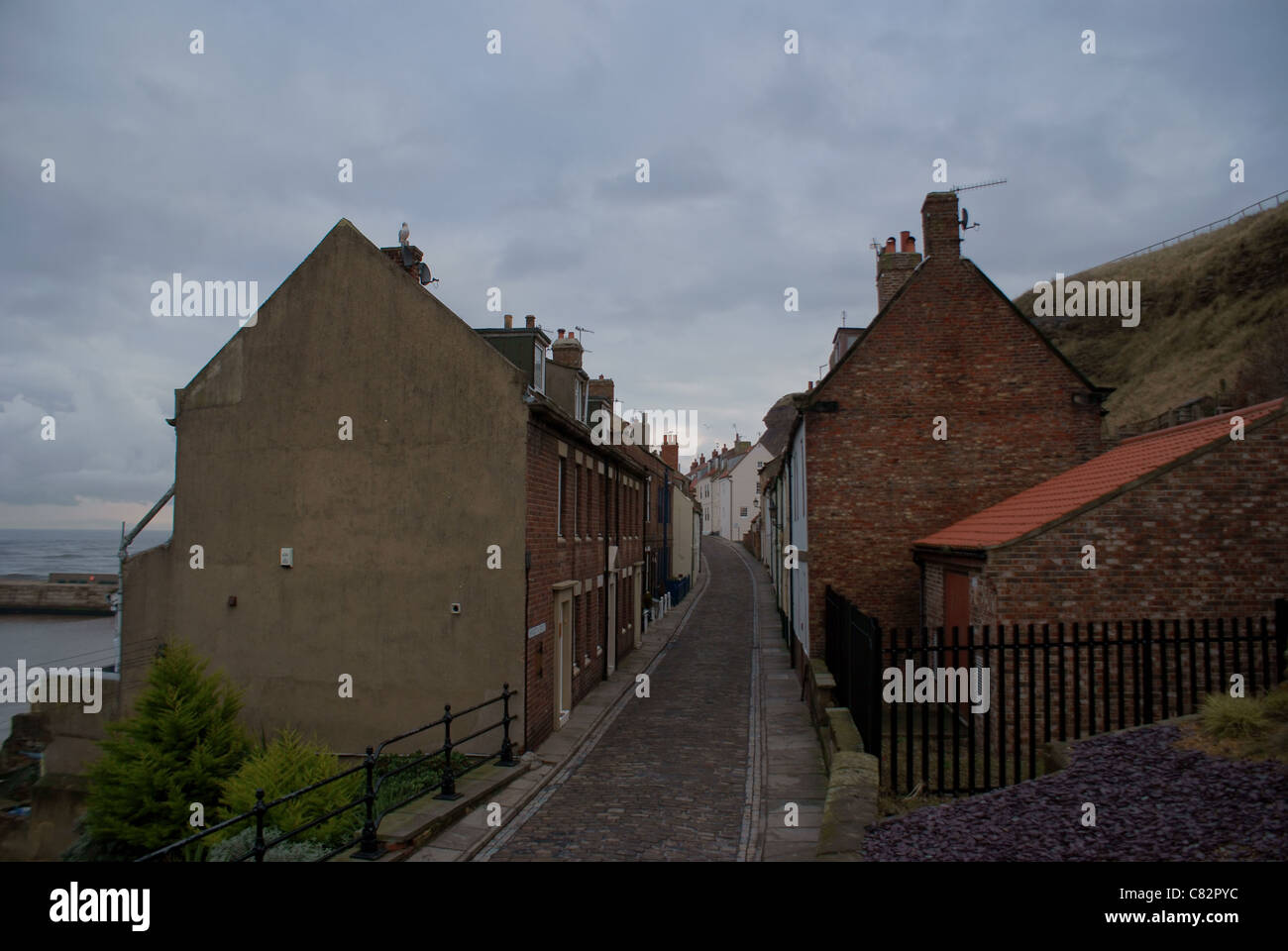 Henrietta Street Whitby Stock Photo Alamy