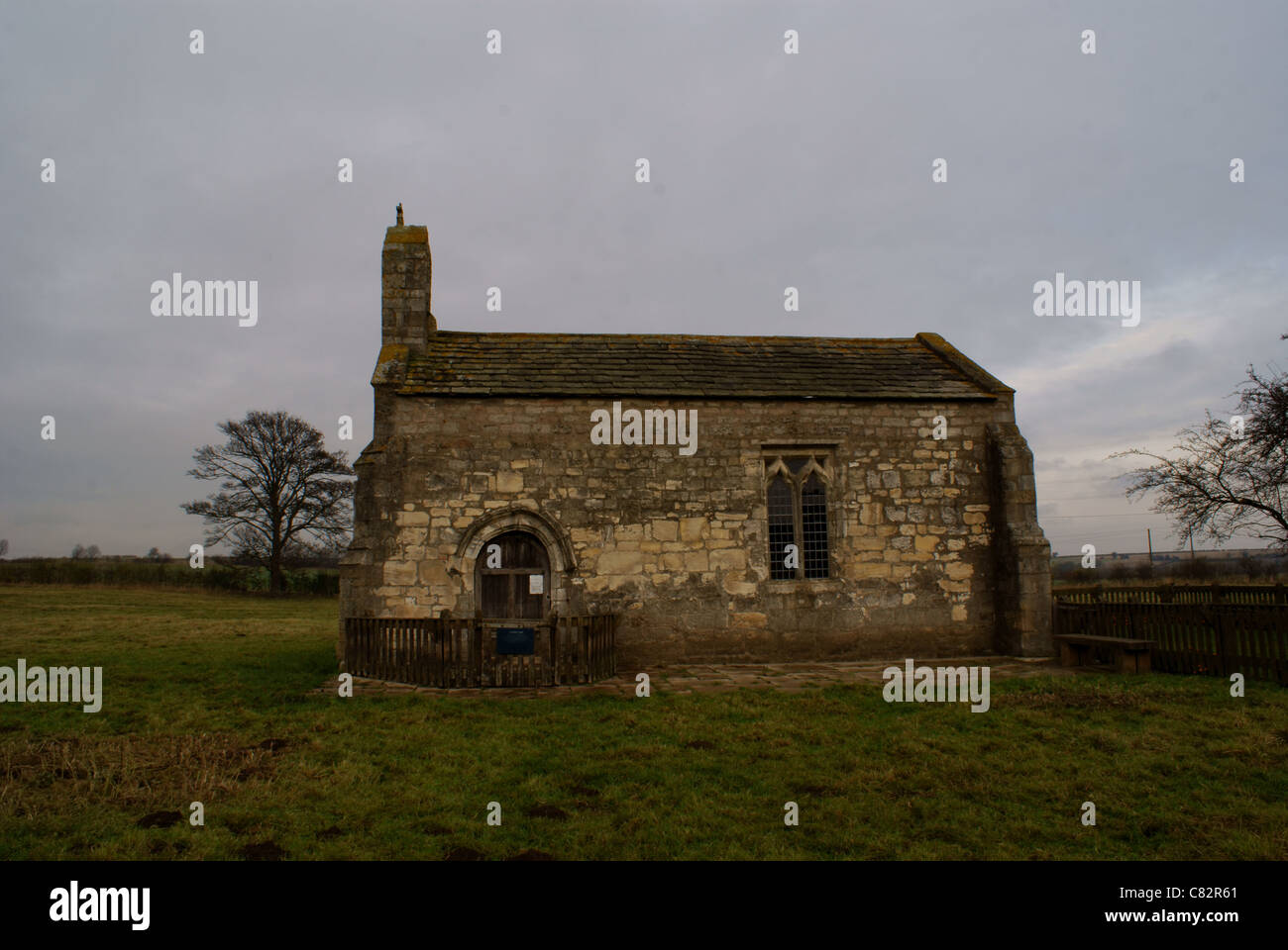 St Mary's Lead Church near Towton Battlefields Stock Photo