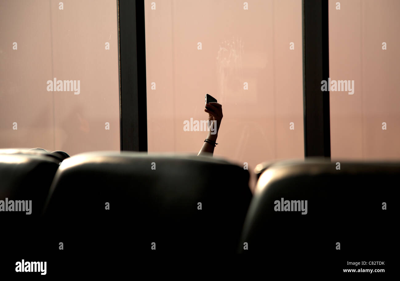 A stranded airport passenger Stock Photo - Alamy
