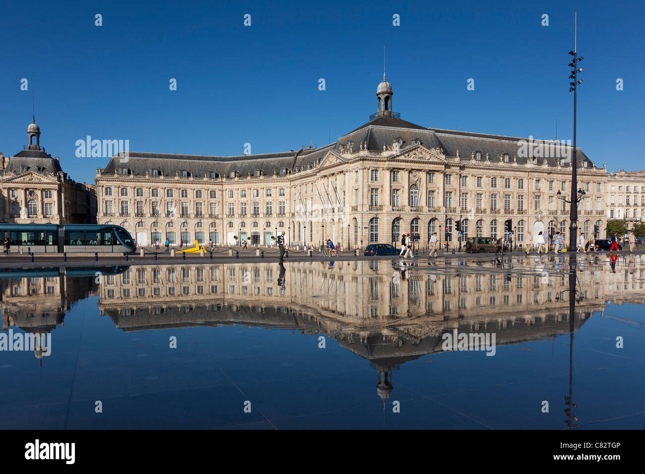 Square of the Bourse, Aquitaine, France Stock Photo