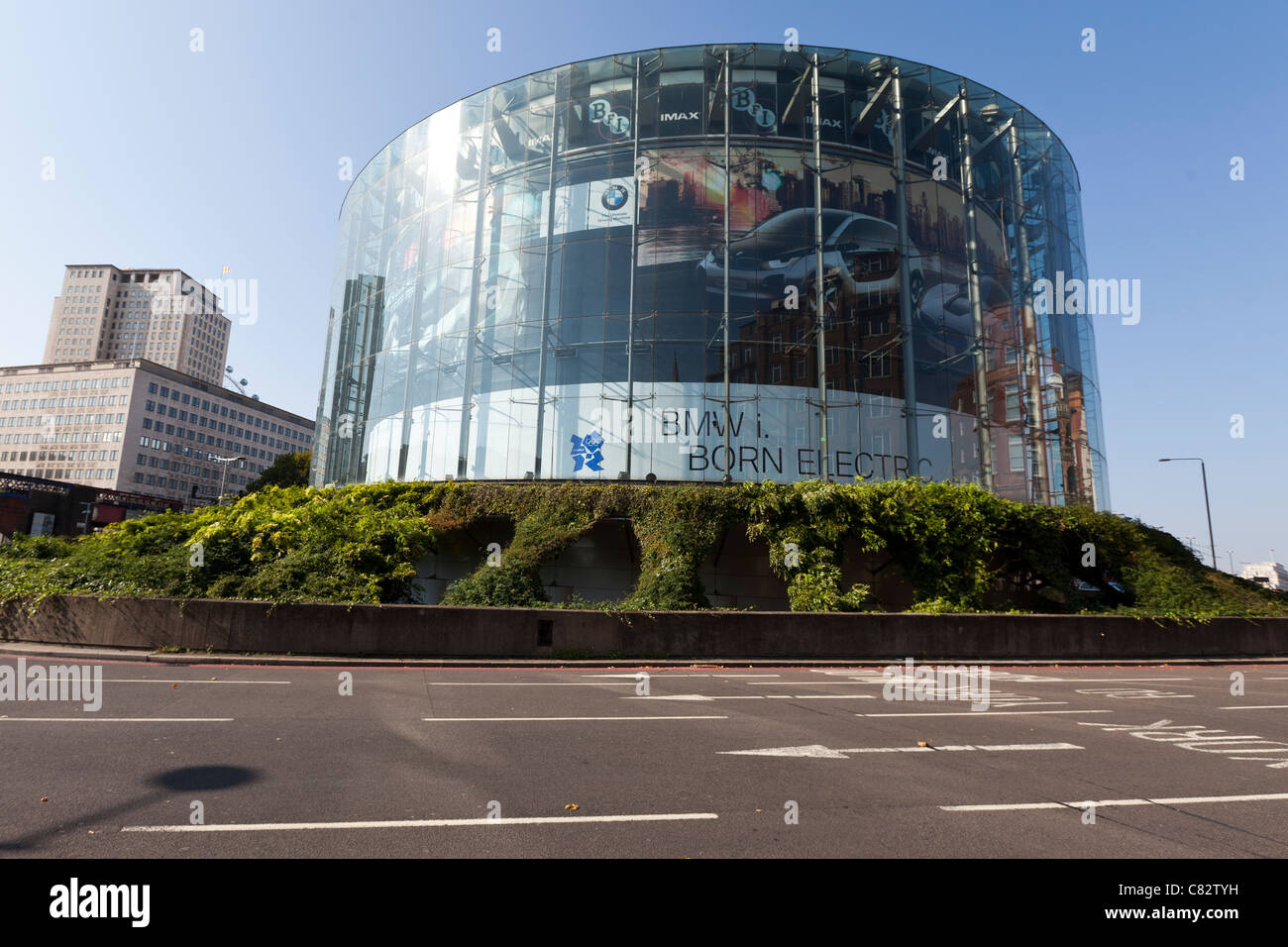London IMAX cinema in the South Bank district of London Stock Photo