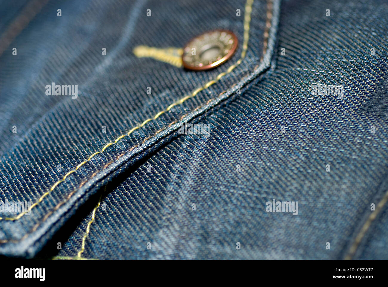 Close-up of blue jeans, backside with pocket Stock Photo - Alamy