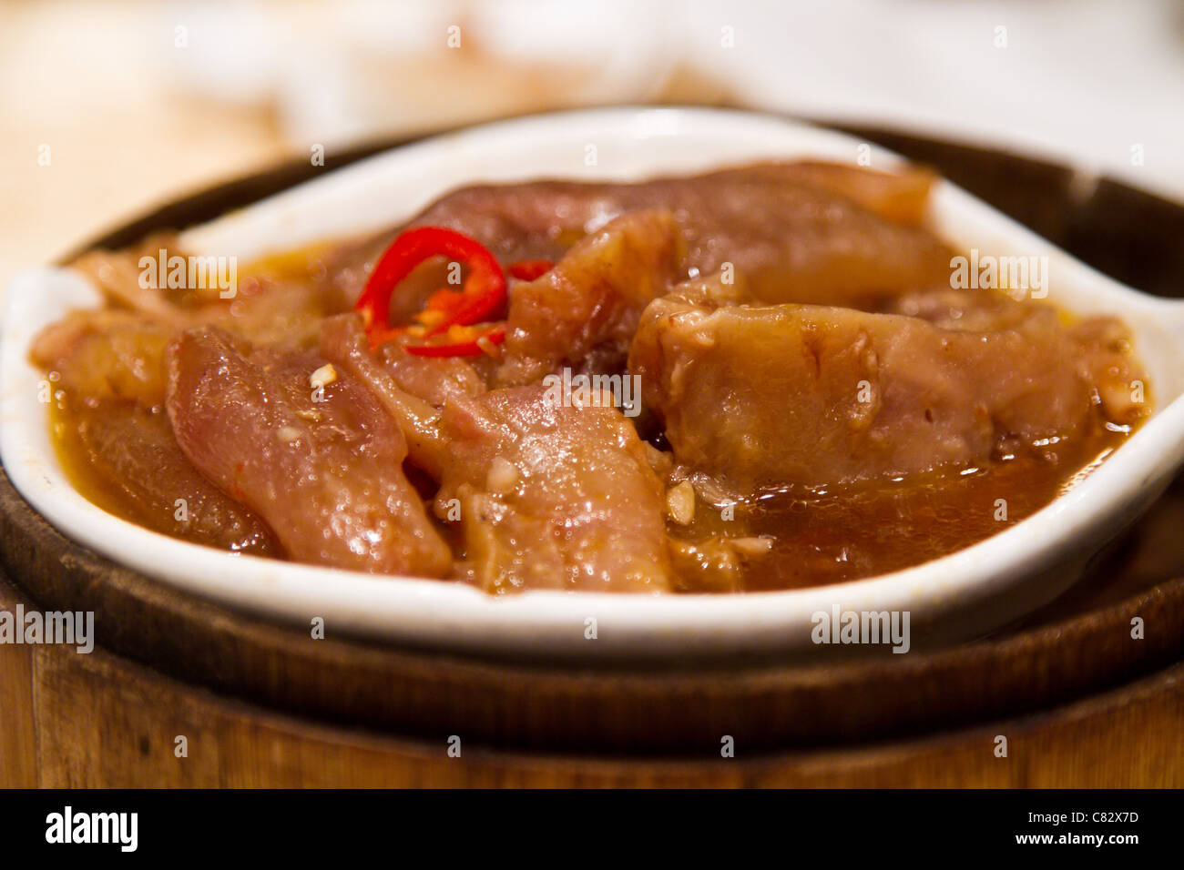 beef tendon chinese dim sum Stock Photo