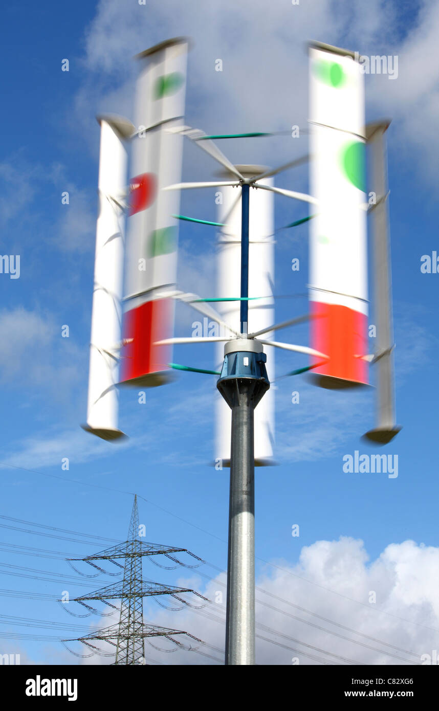 Vertical wind power station. Experimental plant to study the technology ...