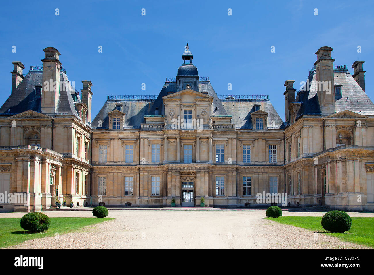France, Chateau de Maisons-Laffite Stock Photo