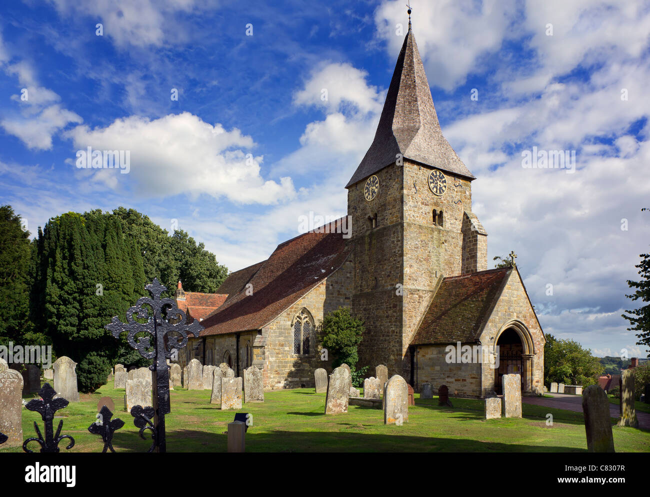 St. Bartholomew's church, Burwash Stock Photo Alamy