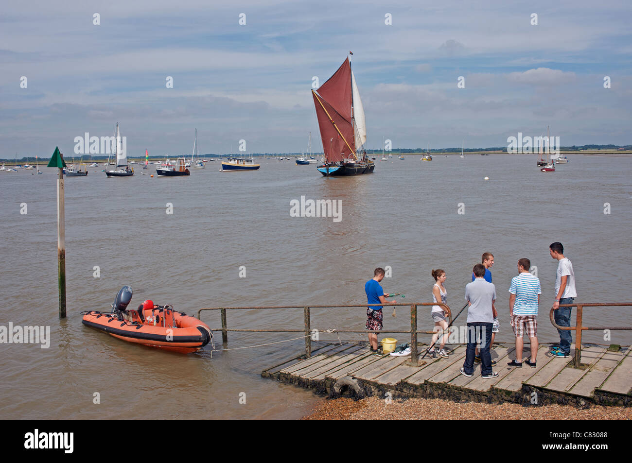 Bawdsey Ferry, Suffolk, UK. Stock Photo