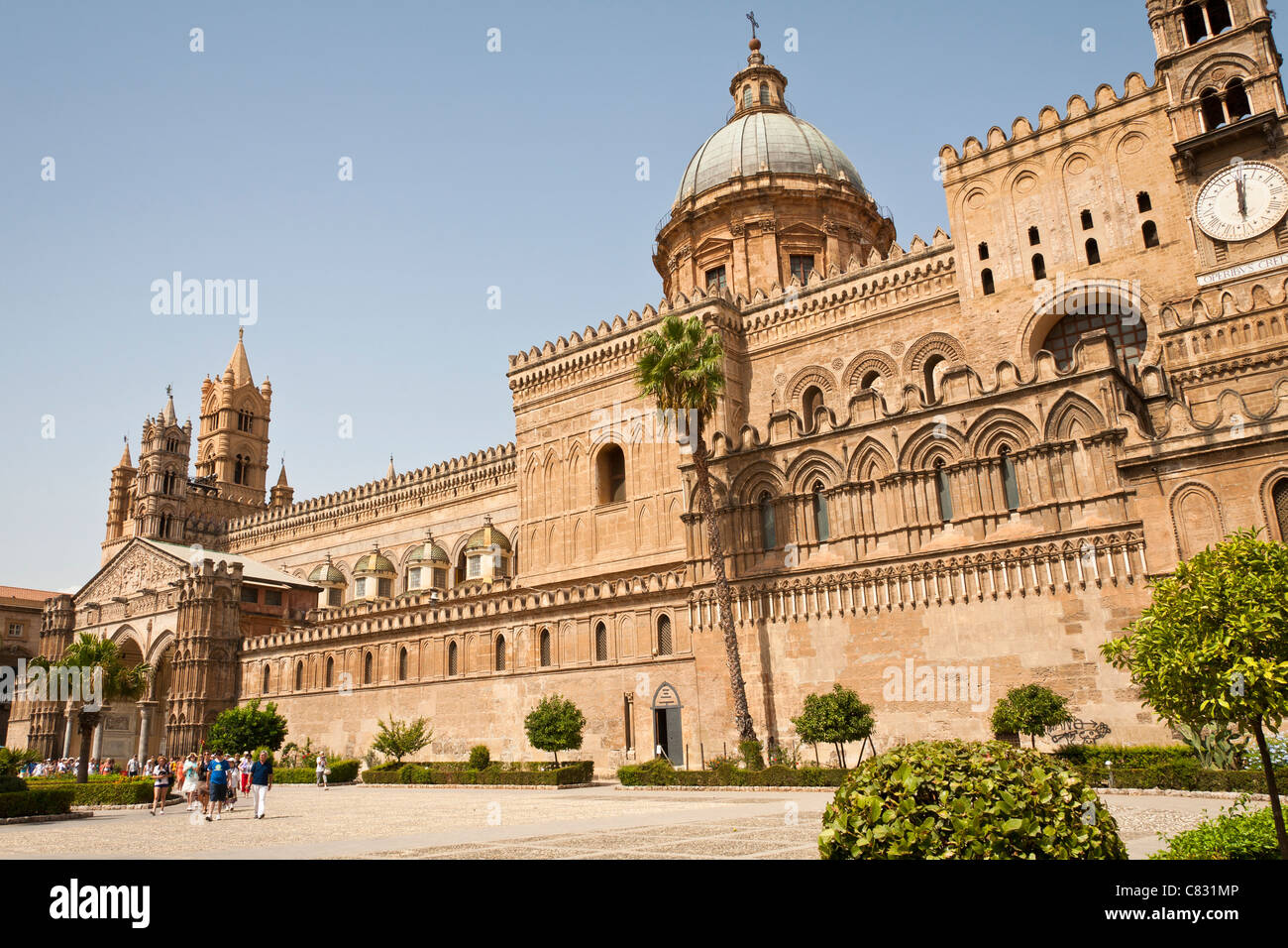 Palermo Cathedral, Palermo, Sicily, Italy Stock Photo