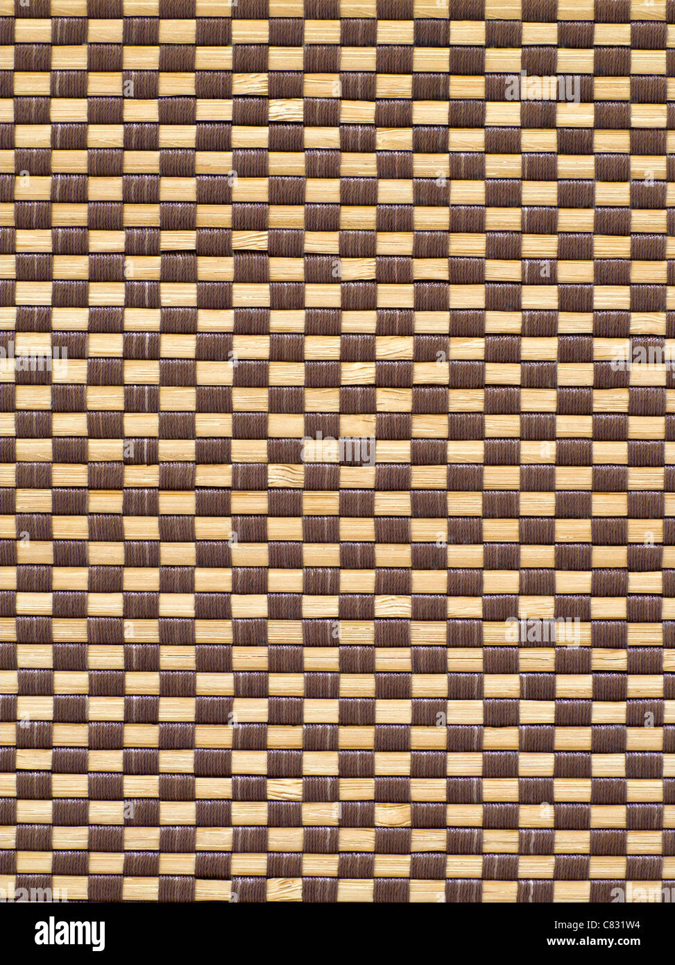 Woven Bamboo Mat Texture Stock Photo Alamy