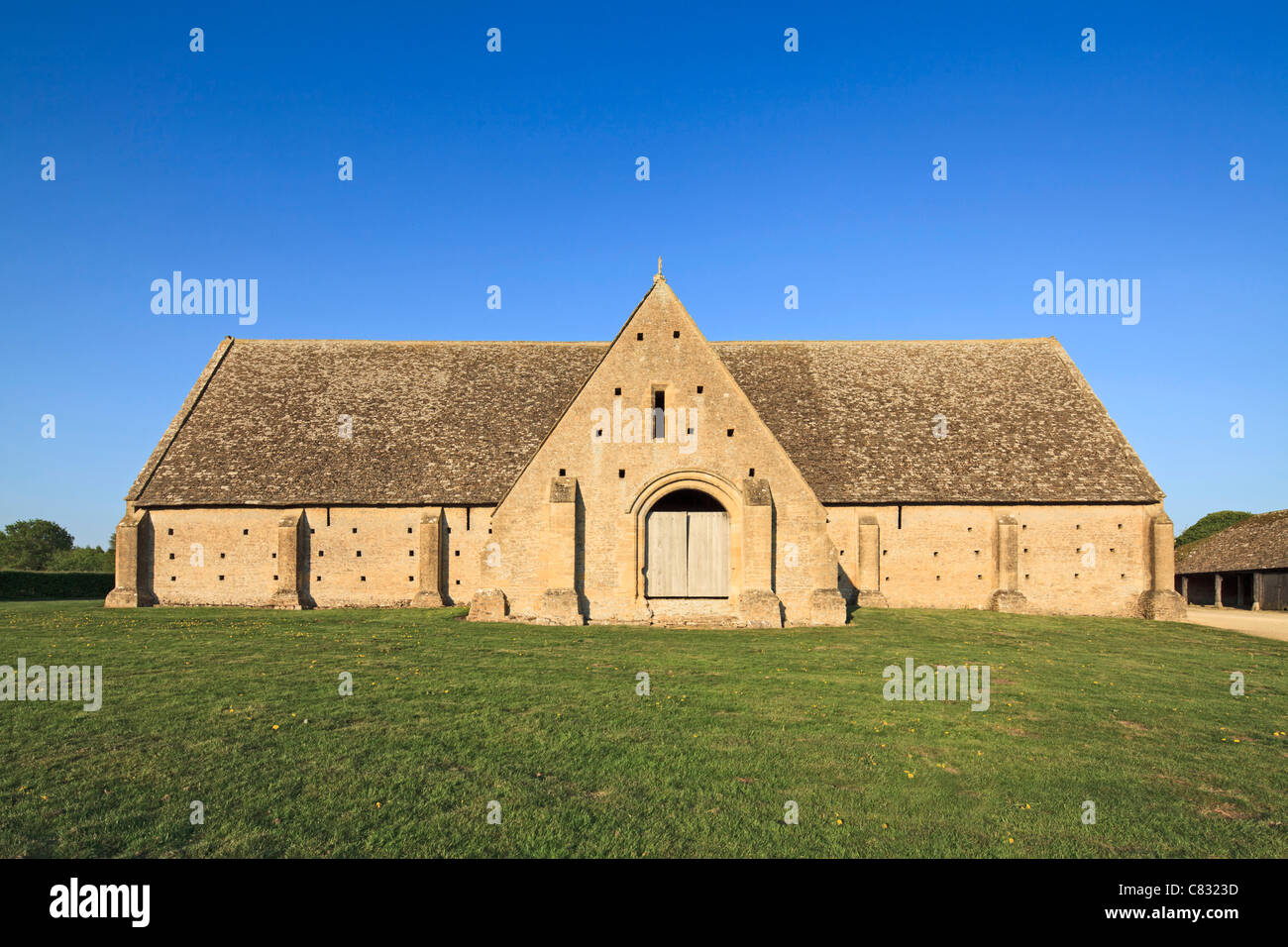 13th Century Great Coxwell Monastic Barn, Farringdon, Oxfordshire Stock Photo