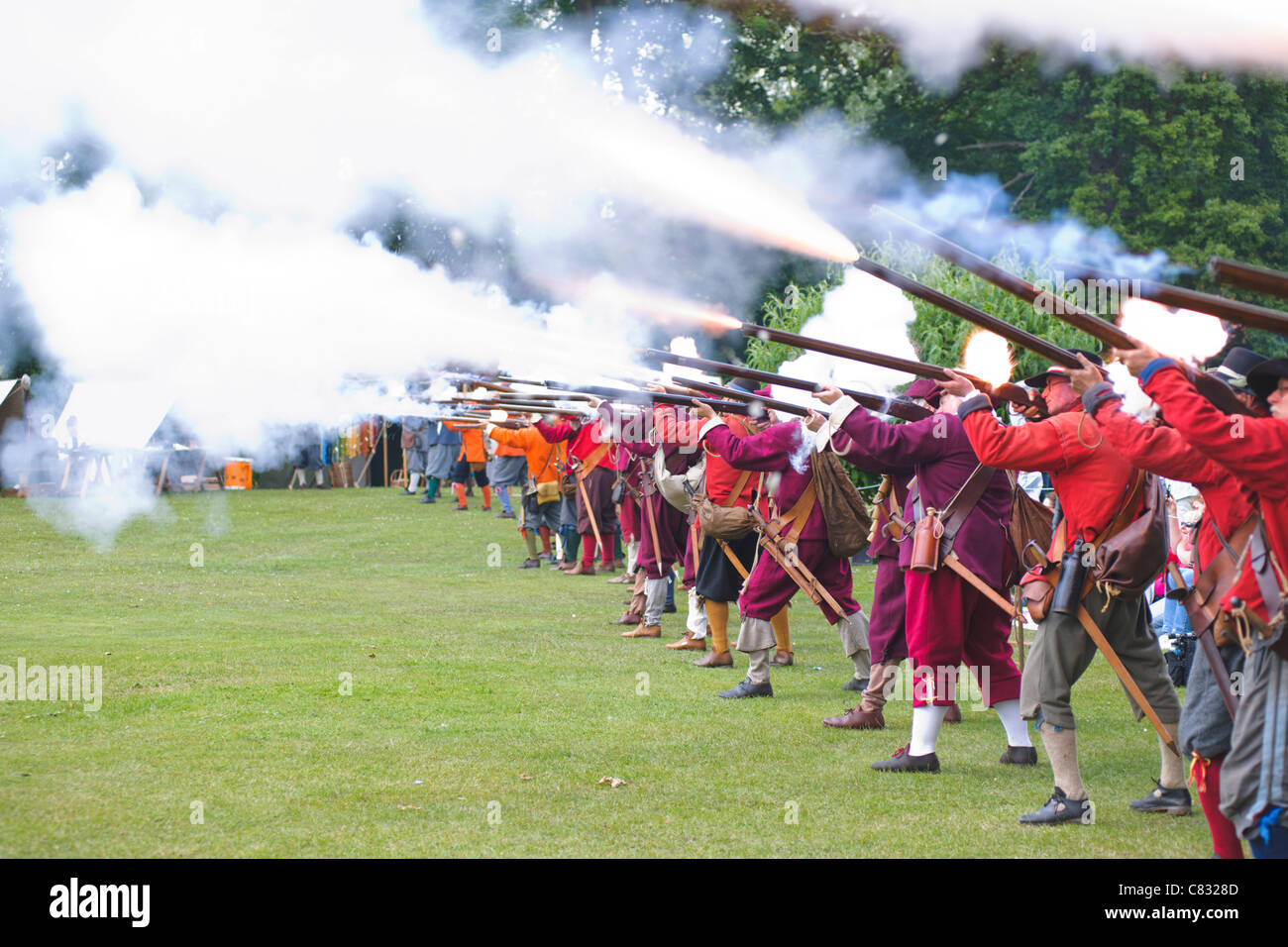 English Civil War re-enactment Stock Photo