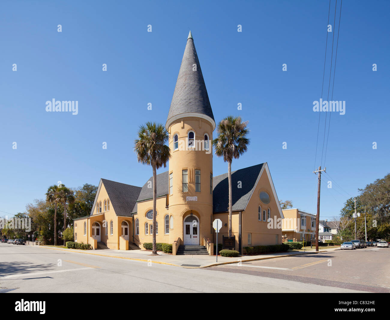 Ancient City Baptist Church, St Augustine Stock Photo