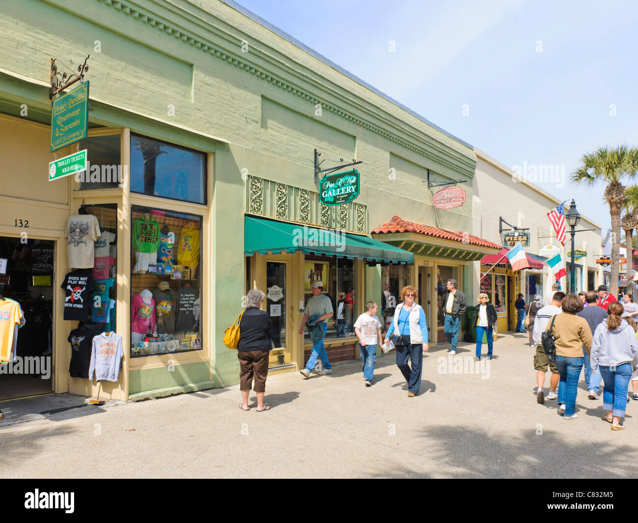 St Georges Street, St Augustine Stock Photo