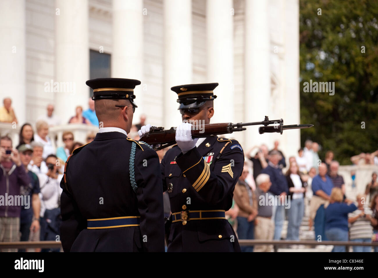 Changing of the guard arlington hi res stock photography and images alamy