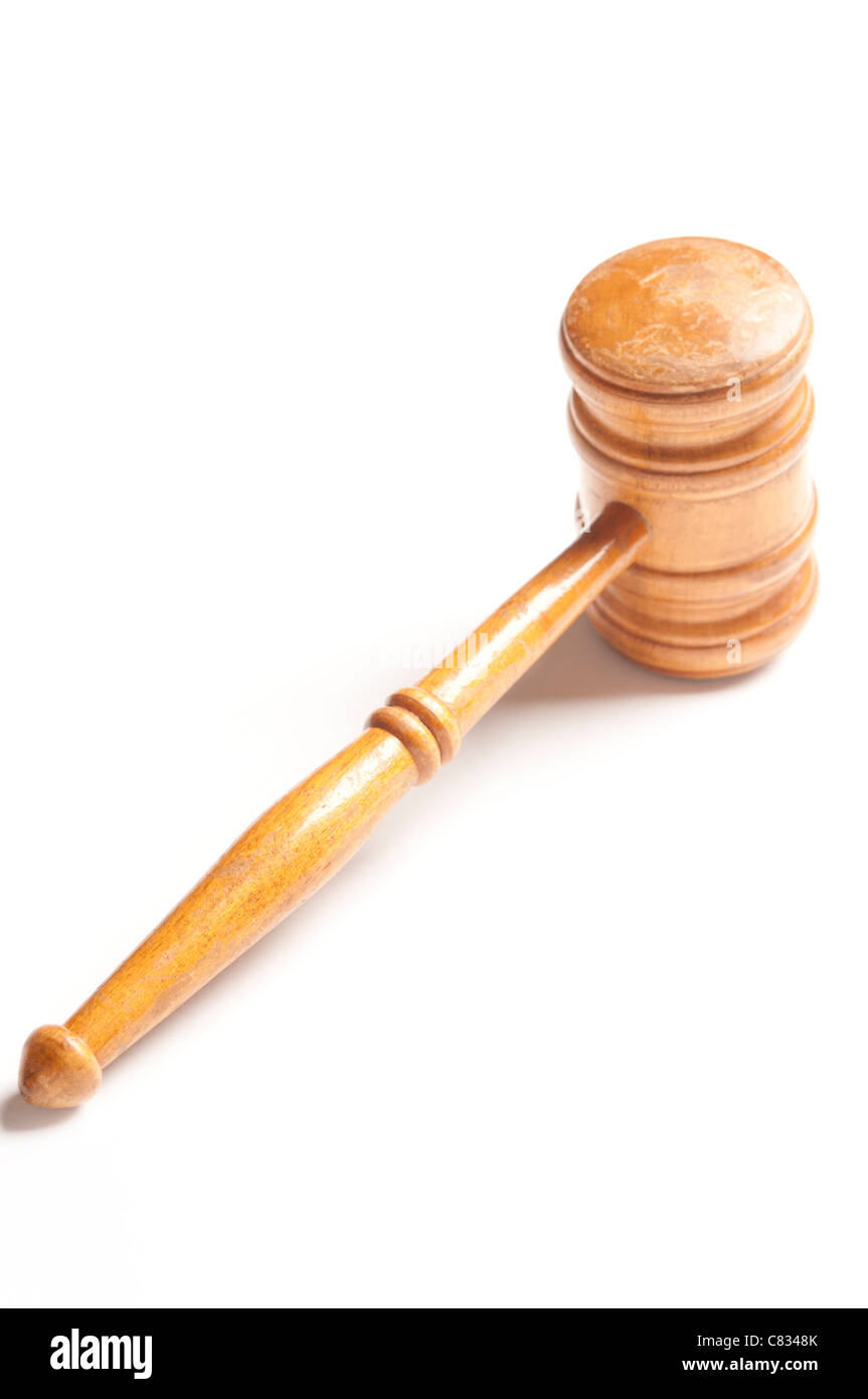 antique wooden gavel Stock Photo Alamy