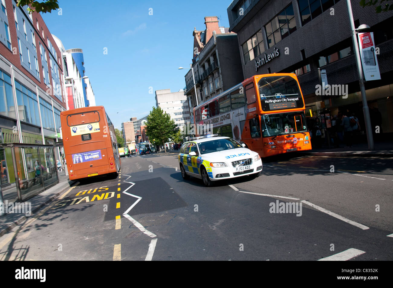 Mansfield Road in Nottingham City, England UK Stock Photo Alamy