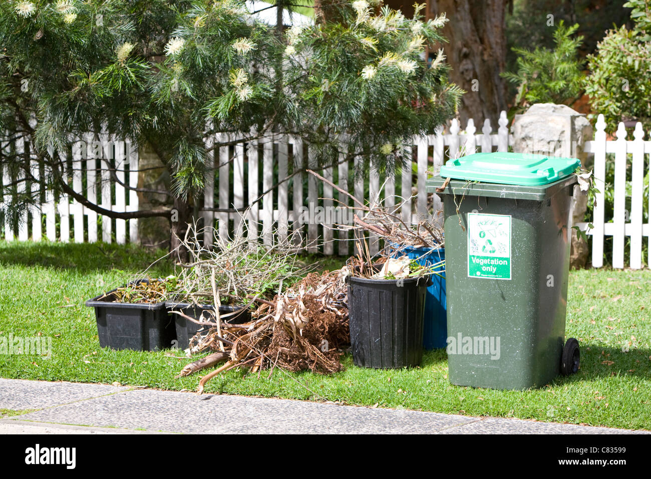 Council bin collection australia hires stock photography and images