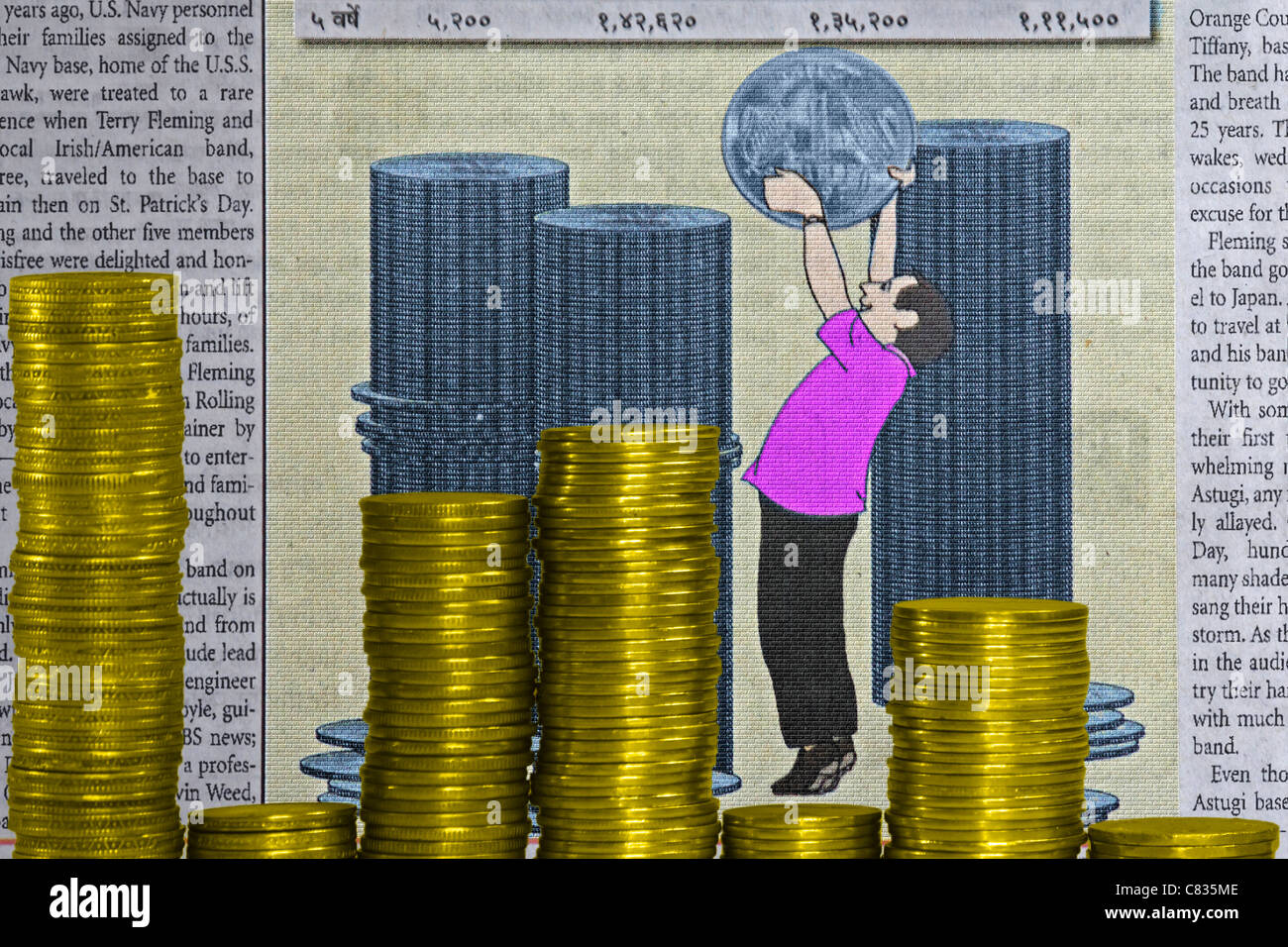 Bar graph paper hi-res stock photography and images - Alamy