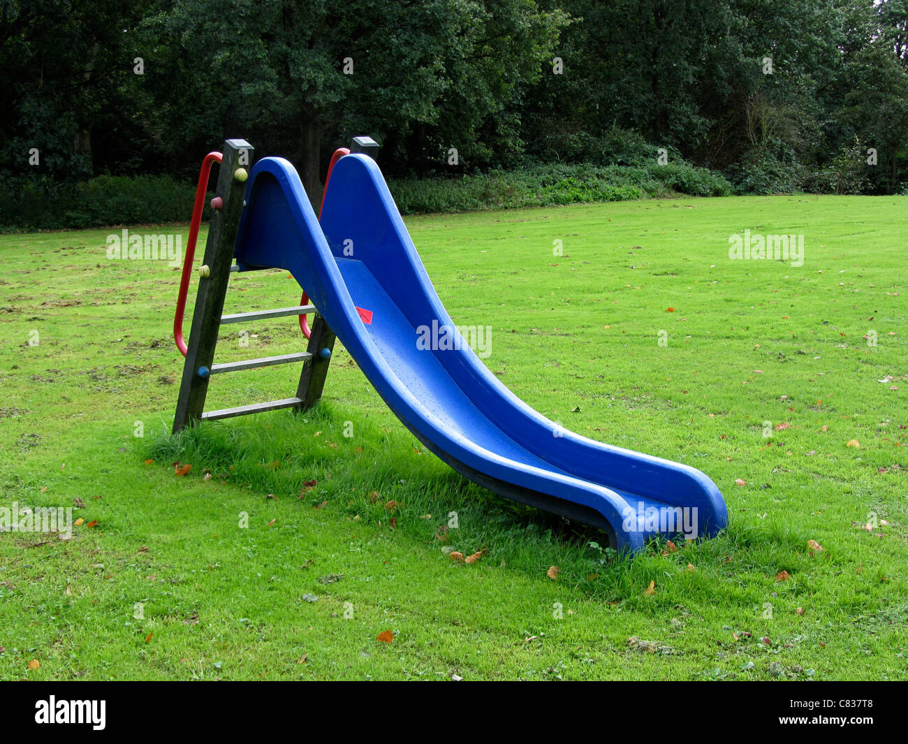 Slide in a public park, Alblasserdam, Netherlands Stock Photo