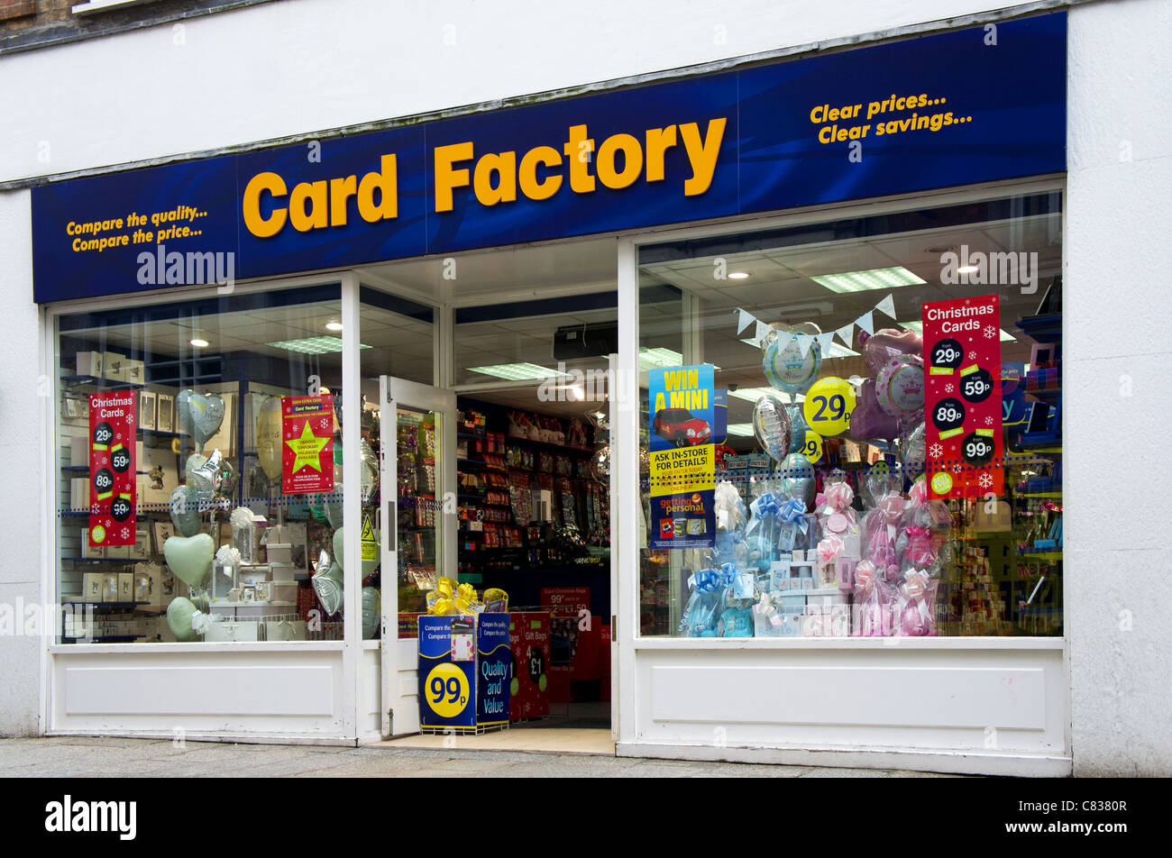 A " Card factory " store Stock Photo Alamy
