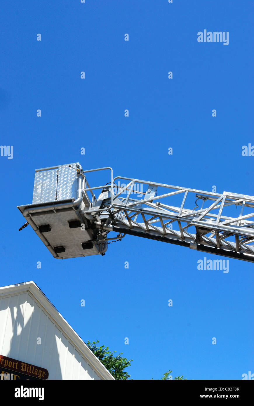 Fire engines respond to possible fire in food store Stock Photo Alamy