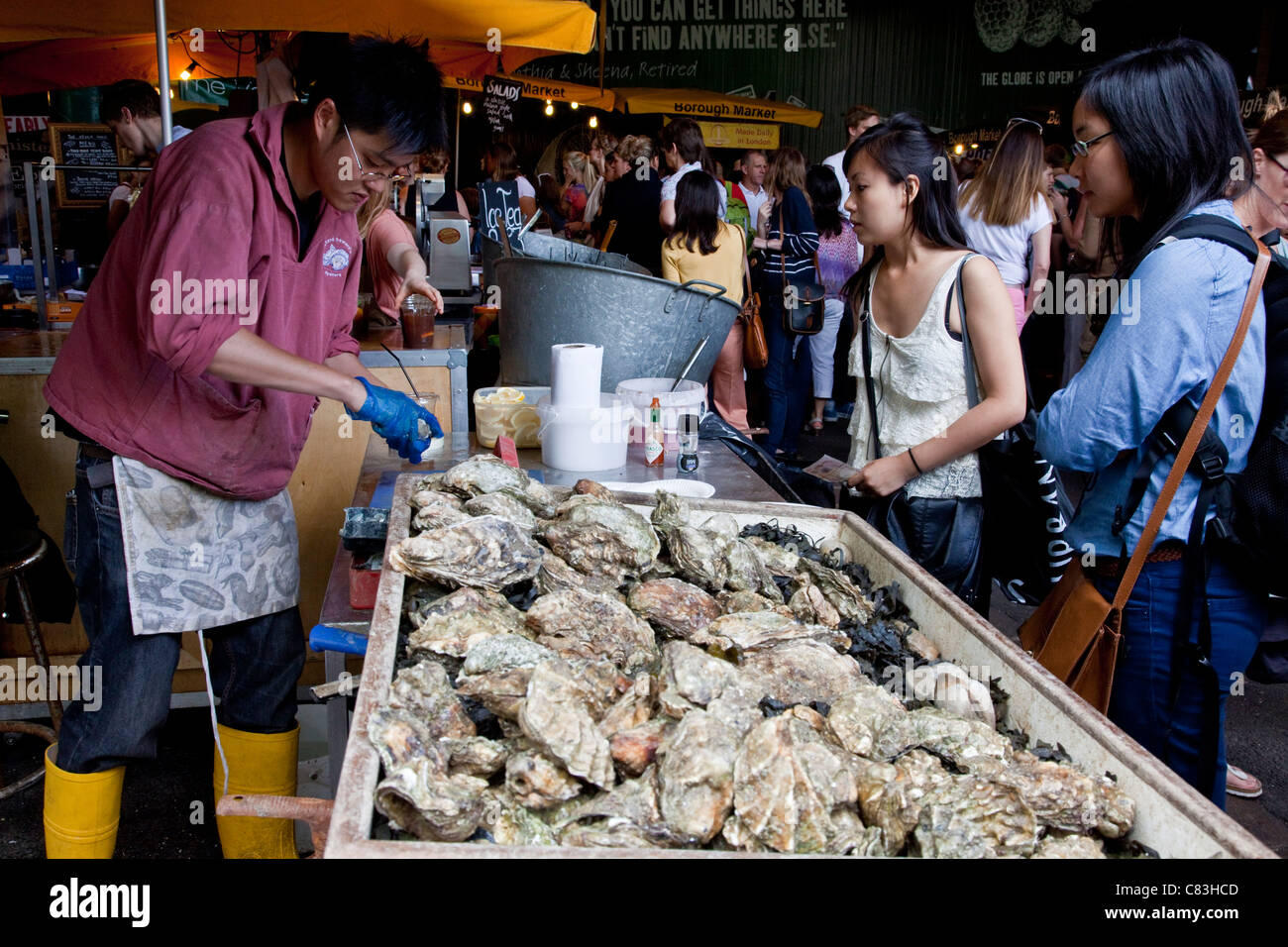 Oyster Bar, Borough Market, London, England Stock Photo Alamy