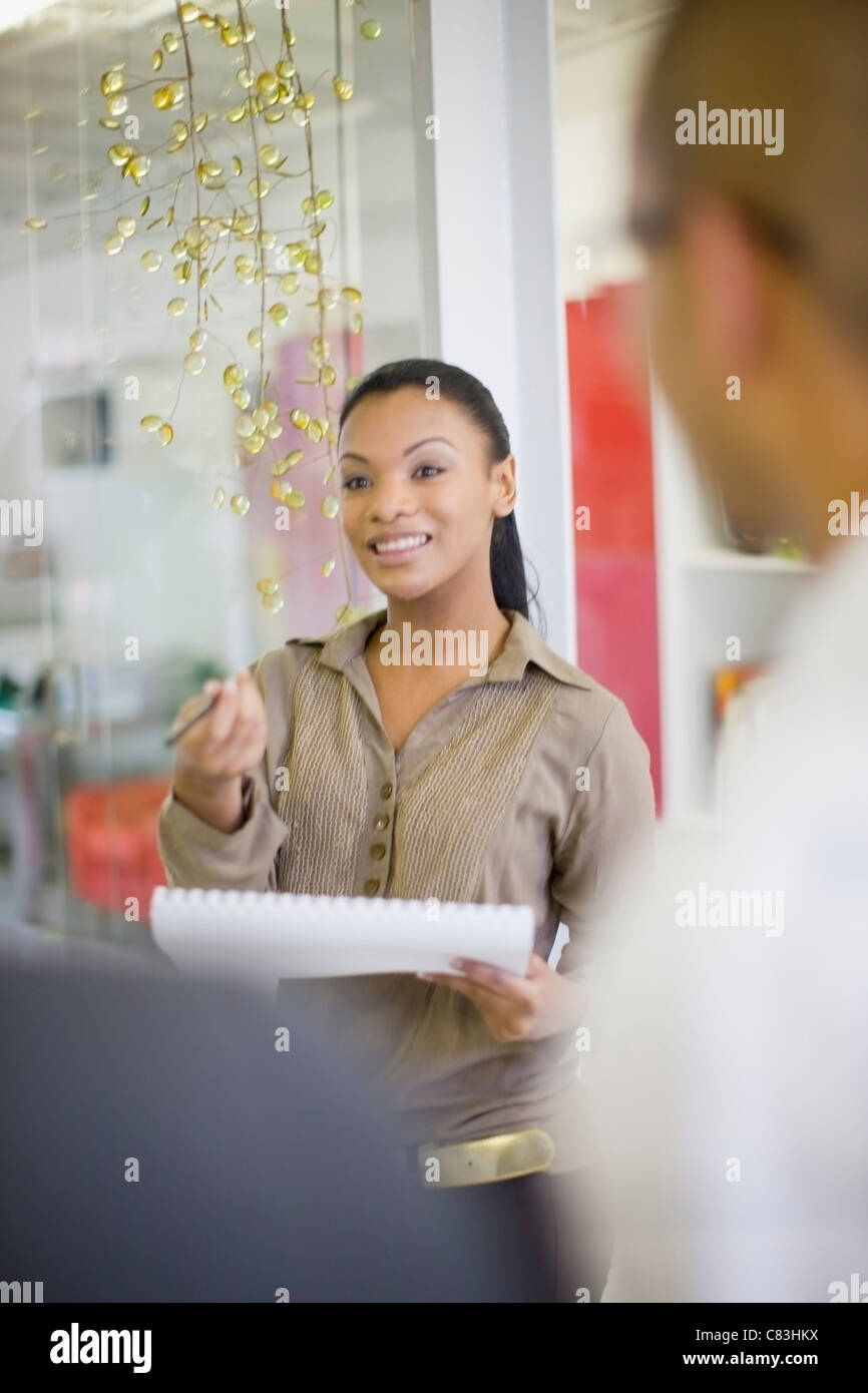 Business people talking in office Stock Photo