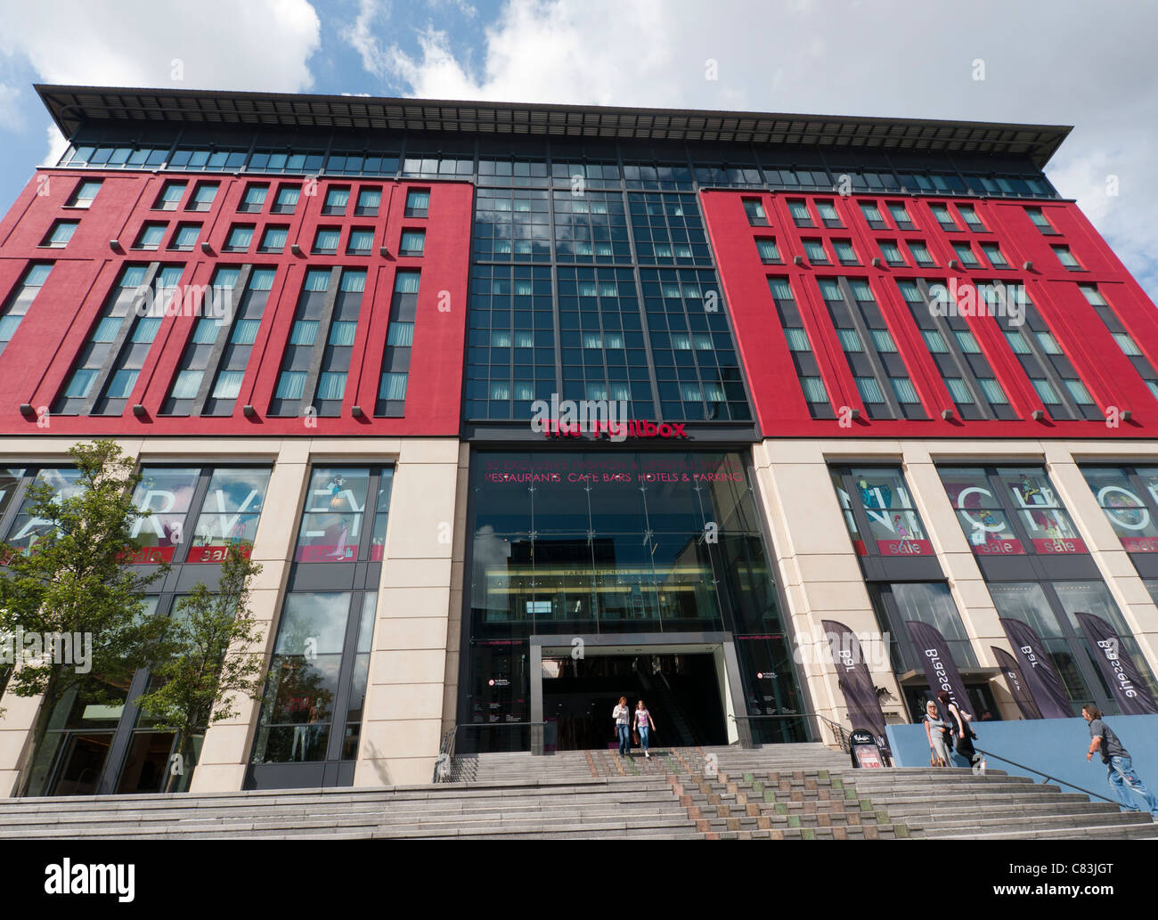 Main entrance to The Mailbox Birmingham City Centre in the West ...