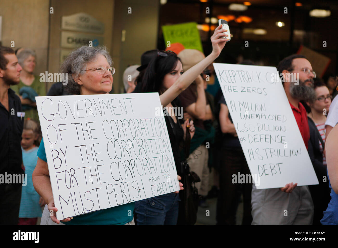 Chase bank protest protesters march hires stock photography and images