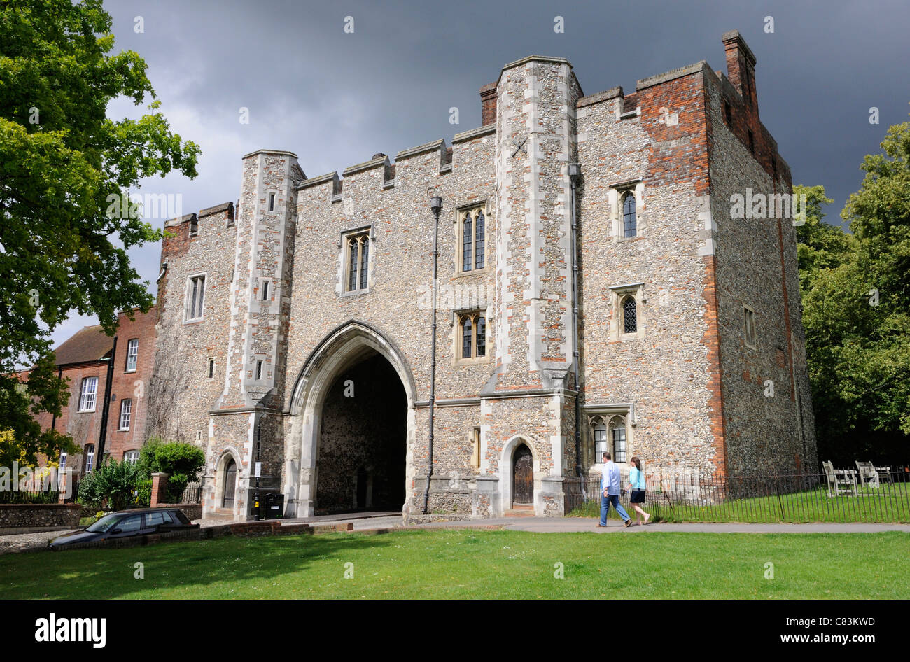 St Albans Abbey Gateway Stock Photo Alamy