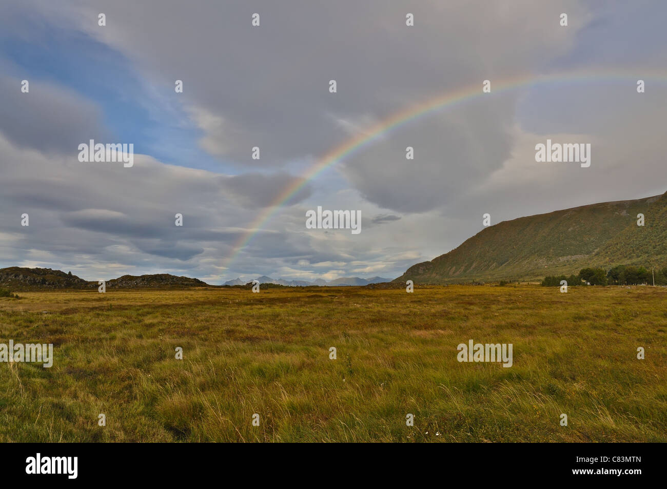 Rainbow after storm Stock Photo - Alamy