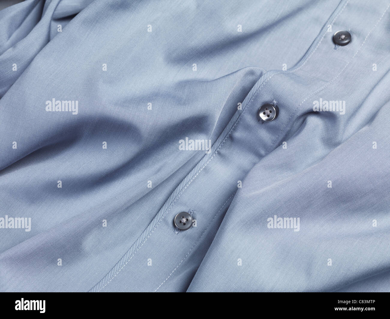 Closeup of a mens dress shirt Stock Photo