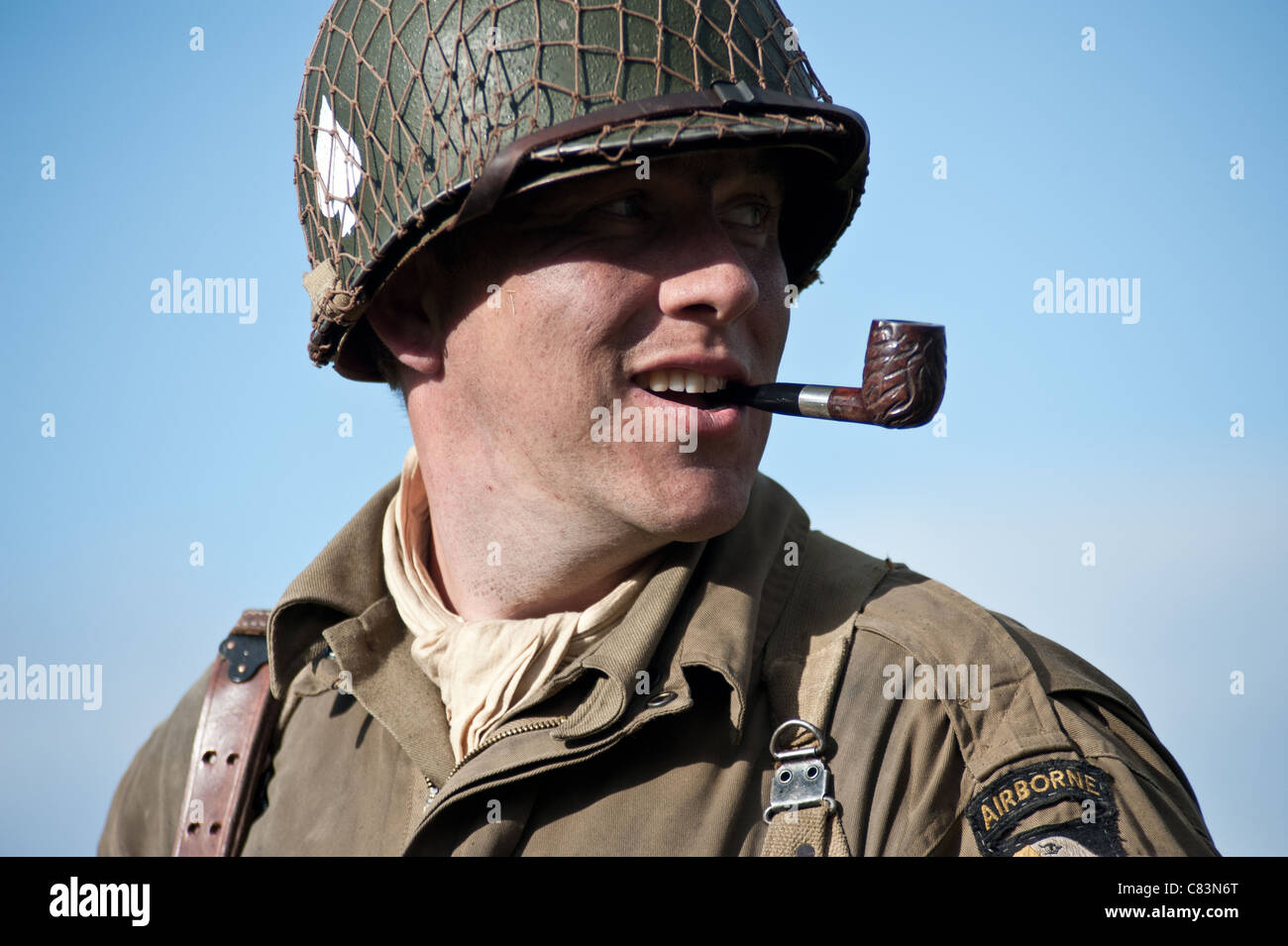 Second World War American Soldier Stock Photo