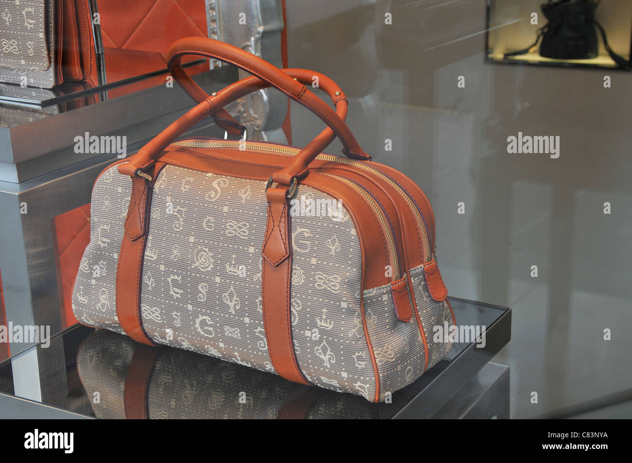 Lancel woman handbag Paris France Stock Photo