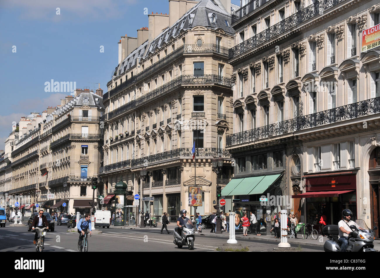 Opera avenue, Paris, France Stock Photo