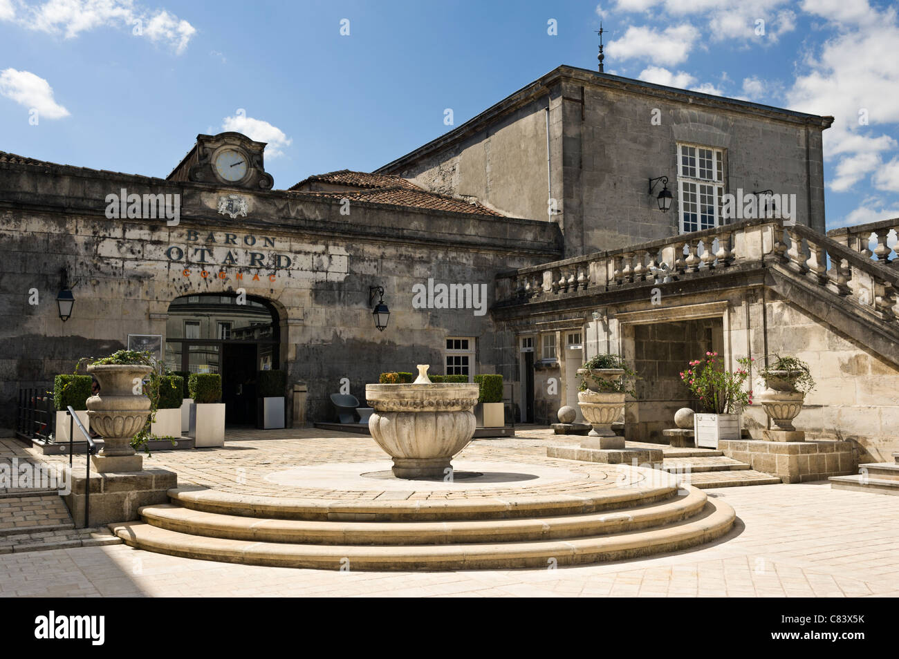 The cognac house of Baron Otard at the Chateau of Francois 1st, in the town of Cognac, Charente, France Stock Photo
